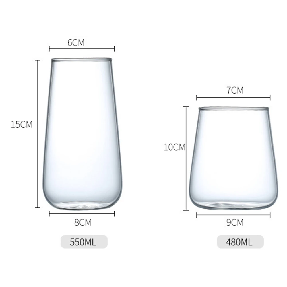 Кофейные кружки Стеклянная чашка летний контейнер форма капли бар Термоизолированный молоко обеденный холодный напиток пиво креативный