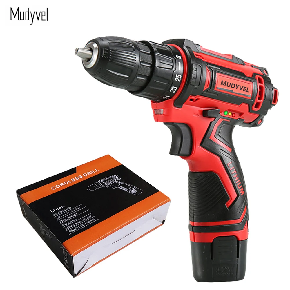Cordless Screwdriver 12V Power Tools Rechargeable Battery Wider