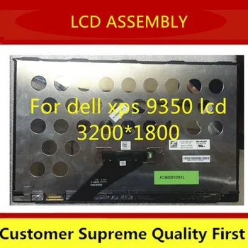 

Free shipping 13.3" Laptop lcd Screen display QHD LCD Screen Replacement with touch LQ133M1JW21 For Dell XPS 9350 9360