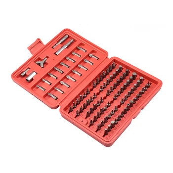 

Chrome Security Tamper Proof Bit Set Torq Torx Hex Star Spanner Tri Wing Screwdriv Magnetic Holder Precision Screwdriver 100PCS