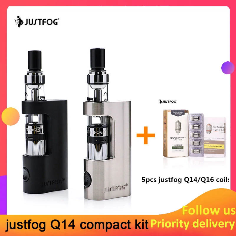 Оригинальный компактный комплект Justfog Q14 аккумулятор 900 мА/ч бак система защиты от