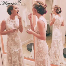 Mryarce/уникальное дизайнерское винтажное изысканное французское кружевное свадебное платье русалки в деревенском стиле, бальные платья vestido de noiva