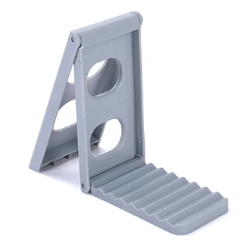 

2 Colour Folding Pot Lid Holder and Spoon Rest Multifunctional Kitchen Supplies Storage Rack Kitchen Storage & Organization FP8