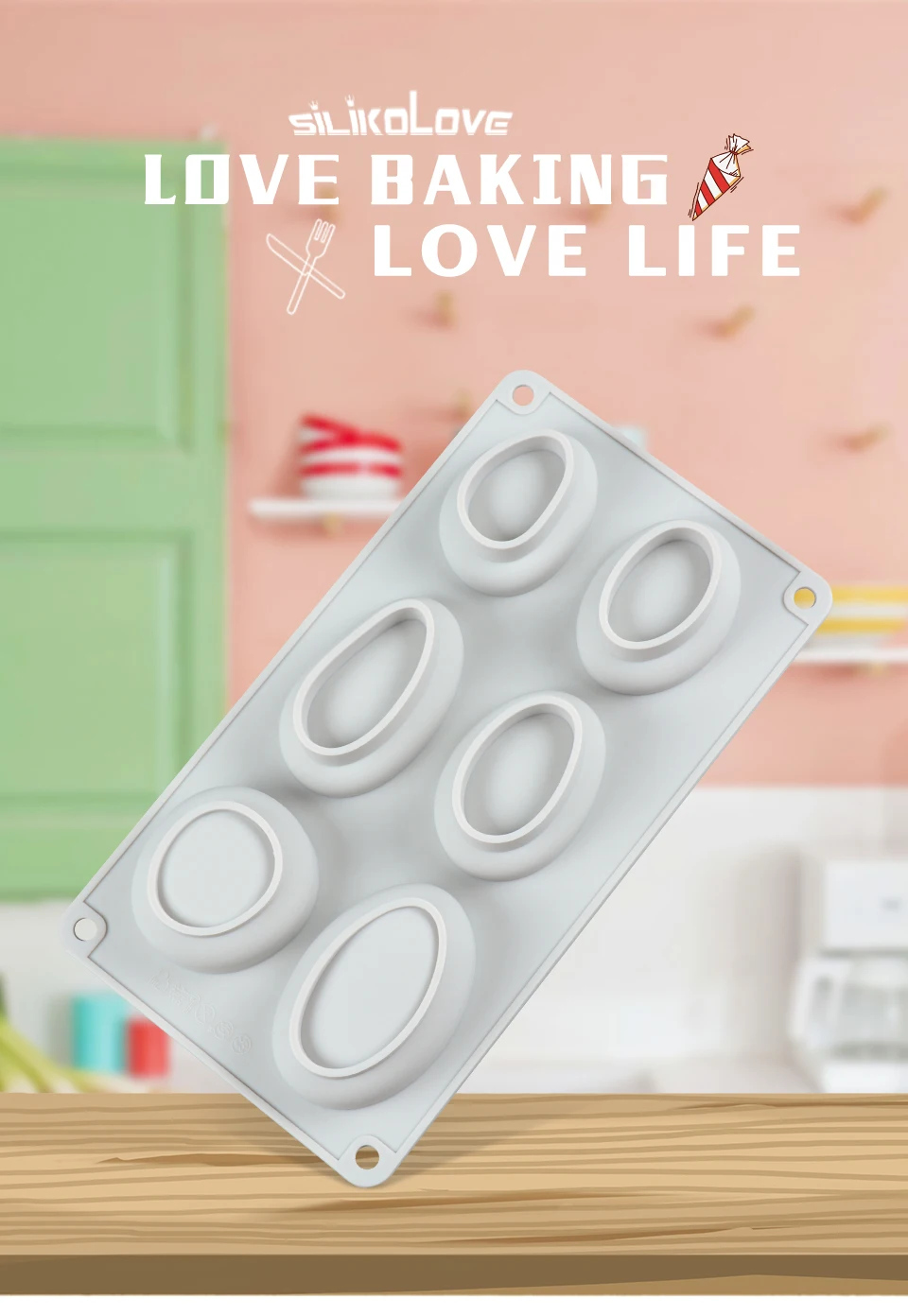 SILIKOLOVE 6 полости 3D Камень мыло, силиконовая форма формы для изготовления мыла DIY ручной работы ремесла формы антипригарные формы