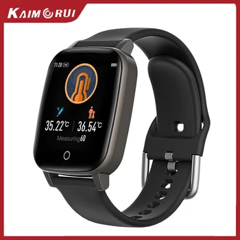 

Kaimorui Body Temperature Monitoring Smart Watch Bracelet Blood Pressure Heart Rate Fitness Tracker Smartwatch For Android IOS