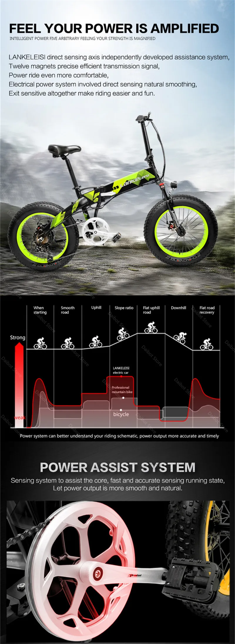 XT2000 Electric Bike Bicycle Two Wheeled Electric Bicycles 20 Inch Off Road Tires Adults Electric Scooter 500W 48V (39)