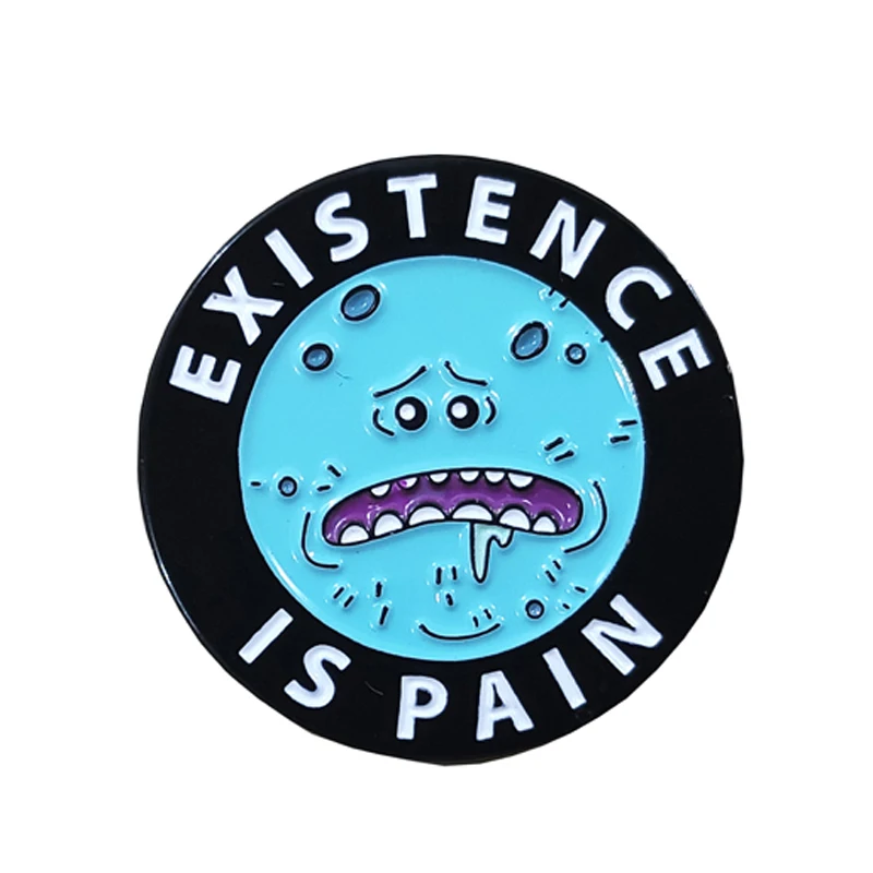 Mr. Meeseeks эмалированная брошь кнопка|Броши| |