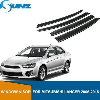 

Window deflectors Rain Guards For Mitsubishi Lancer 2006 2007 2008 2009 2010 2011 2012 2013 2014 2015 2016 2017 2018 2018 SUNZ