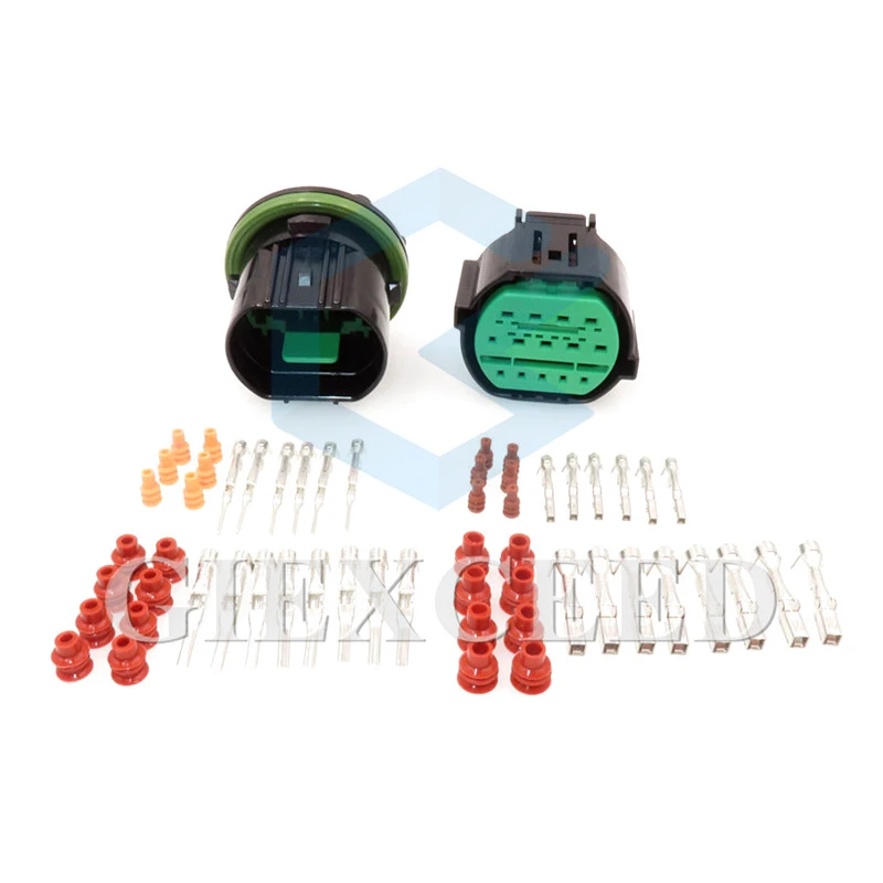 14 Pin GL301 14021 GL291 14021 Auto Headlight Plug Waterproof Electrial ...