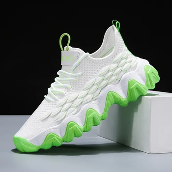 

2020 New Summer Men's Trend of Men's Sports Leisure Mesh Shoes Breathable Mesh Panel Shoes Trendy Shoes