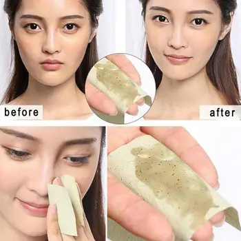 

100PCS Green Tea Rose Absorbing Sheet Matcha Oily Summer Face Clean Tool Cute Protable Absorbent Paper Oil Control Wipes