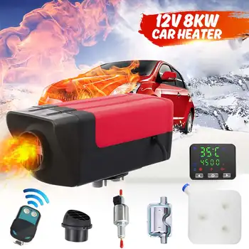 

12V 8000W 8KW LCD Monitor Air Diesel Fuel Heater Car Heater With Silencer for RV Car Truck Motor Home Boat Bus Motorhome