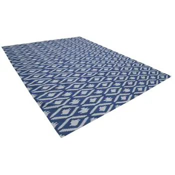 

282x364 Cm Blue Handmade Dhurrie Rug-9x12 Ft