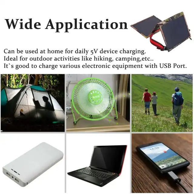 Folding 30W Solar Panel Sun Power Outdoor Solar Cells Charger 5V 3A USB Output Devices Portable Solar Panels for Smartphones 4