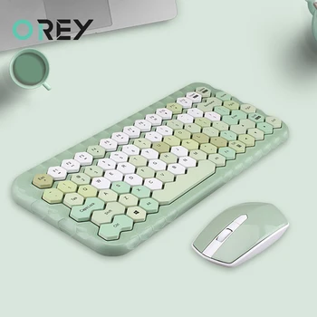 

Colorful 2.4G Wireless Keyboard Mouse Set Magic Gaming Keyboard and Mouse Combo For Laptop Computer PC Gamer Mac ios Windows