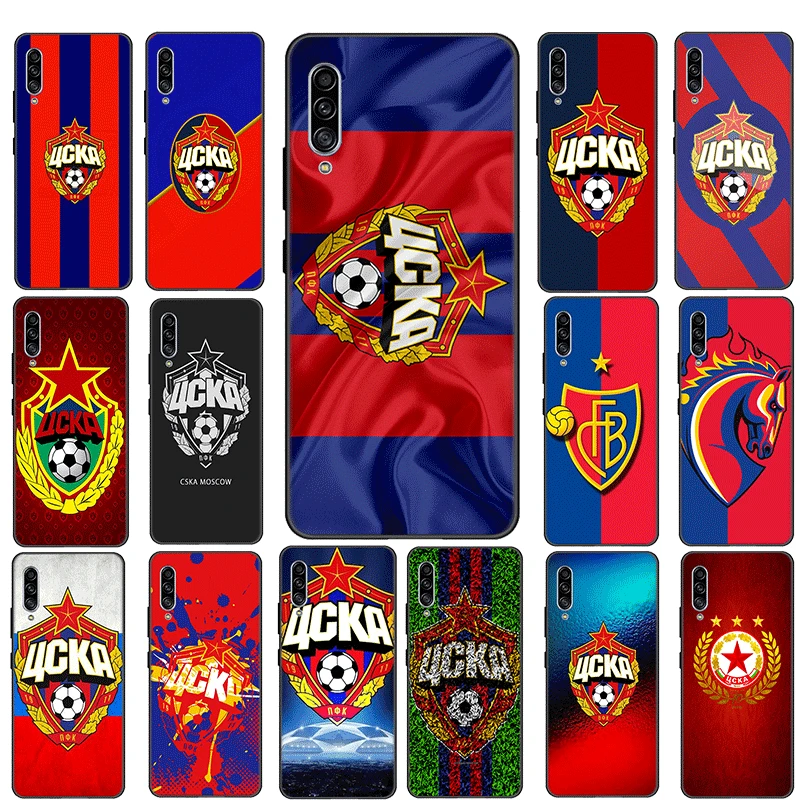 Силиконовый черный чехол CSKA для Samsung Galaxy S6 S7 Edge S8 S9 S10 S20 Plus Lite S10E Ultra|Бамперы| |