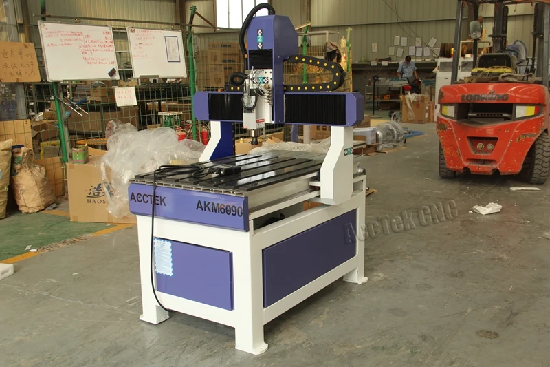 Чугунный корпус high precision фрезерный станок с ЧПУ реклама cnc маршрутизатор 6090 из Китая