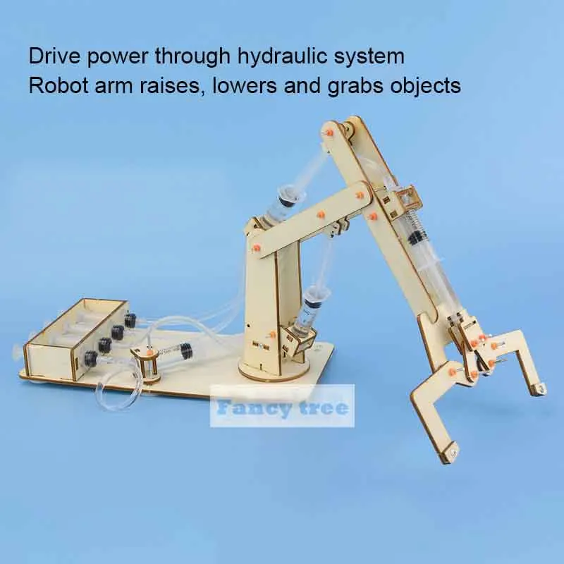 Hydraulic Robotic Arm Wooden Kit edu.svet.gob.gt