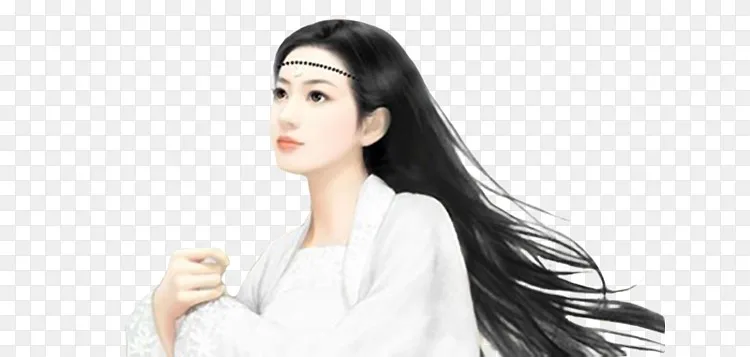 白衣服端庄长发美女png图片素材免费下载 图片编号qzowkprn Pngbag素材网