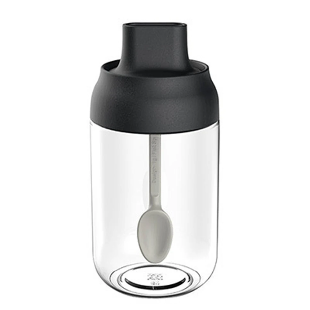 

3PCS 250ML Kitchen Supplies Seasoning Bottle Salt Storage Box Transparent Seasoning Honey Brush Oil Bottle Kitchen Accessories
