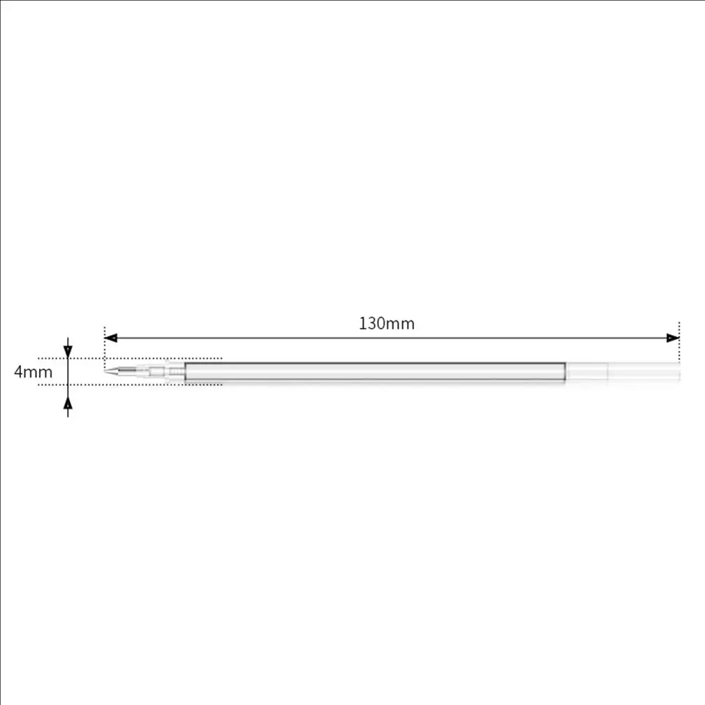 

20Pcs/Lot Gel Pen Refill Neutral Ink Pen Refill 0.38mm Black Blue Red Needle tip Refill Rod for Office School Exam Supplies