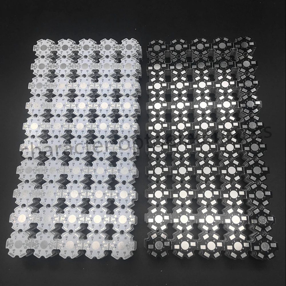 50pcs 1000PCS /lot LED PCB heat sink 20mm LED aluminium base plate high power LED beads radiator Use for 1/3/5W lamp LED chip for creality k1 upgrade bed new peo pei sheet double side heat bed 235x235mm pei magnetic base build plate for ender 3 s1 s1 pro