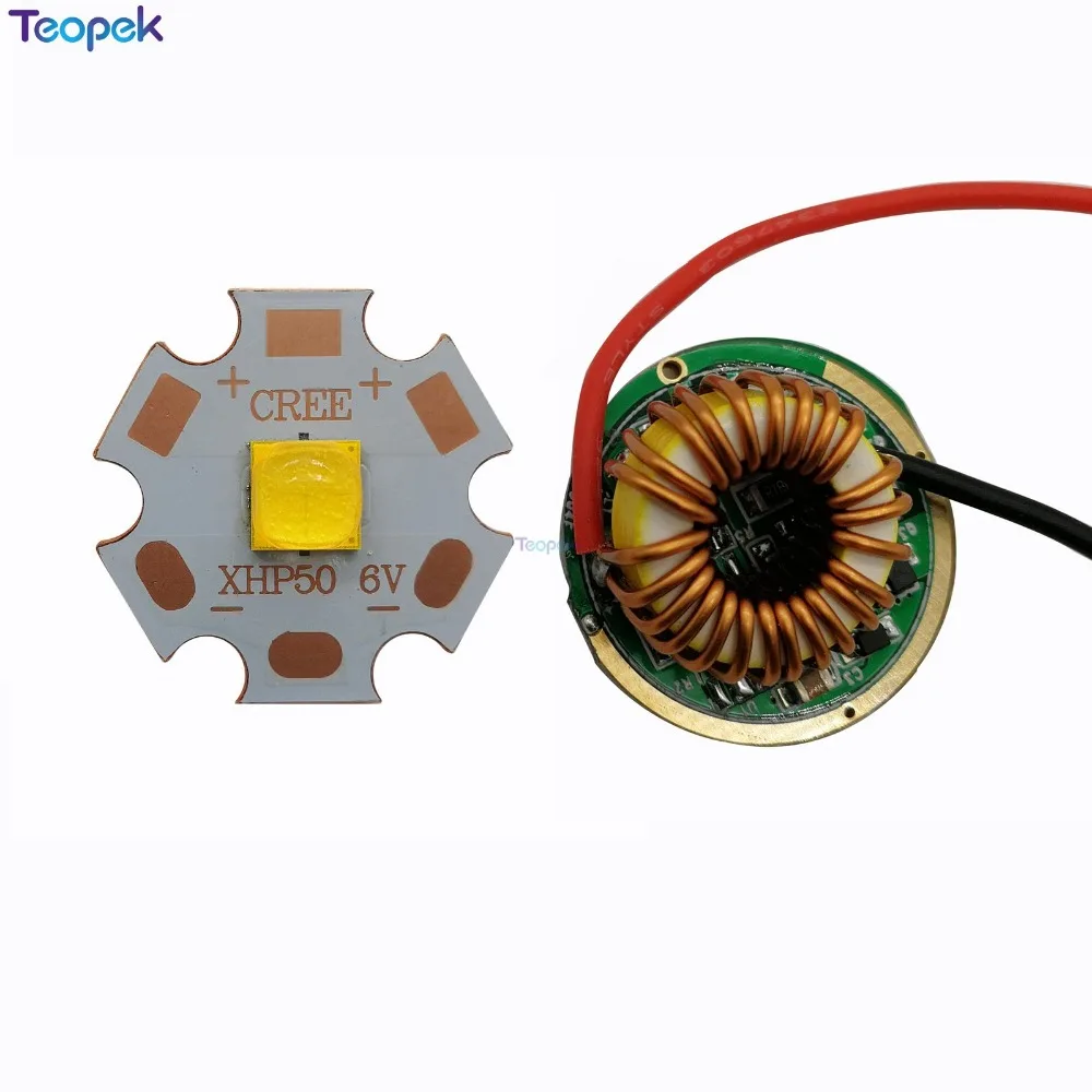 

Cree XHP50.2 Cold White Neutral White Warm White LED Bulb 16mm 20mm Copper PCB +22mm 1 Mode / 3 Modes / 5 Modes Driver