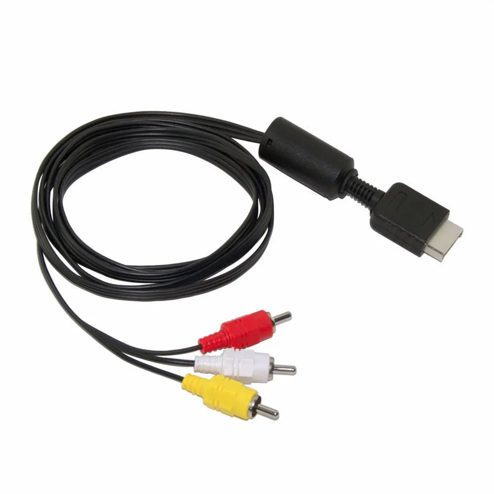 Cable de Audio y Video Av Rca A/v 6z Para Slim Playstation Ps1 Ps2 Ps3
