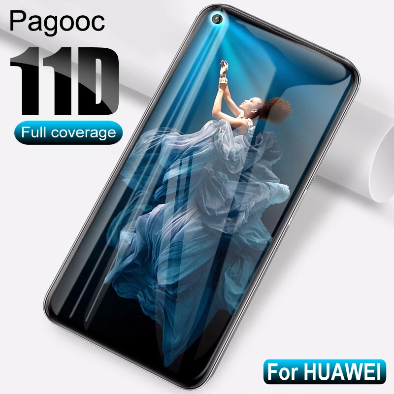 

11D Protective Glass on the For Huawei Honor 10 20 Lite V10 V20 Honor 8X 8A 8C 10i 20i Tempered Screen Protector Glass Film Case