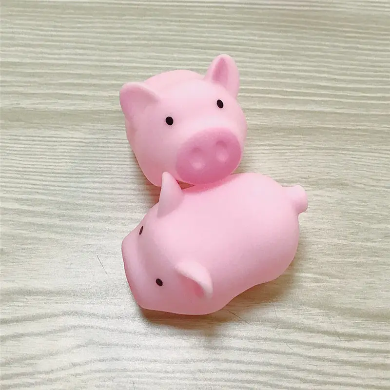 1 шт., новое милое 4,5 см, игрушки собаки розовый кричащий резиновая свинка любимчика игрушки с пищалкой пищалка жевать подарок украшения для дома - Цвет: 2