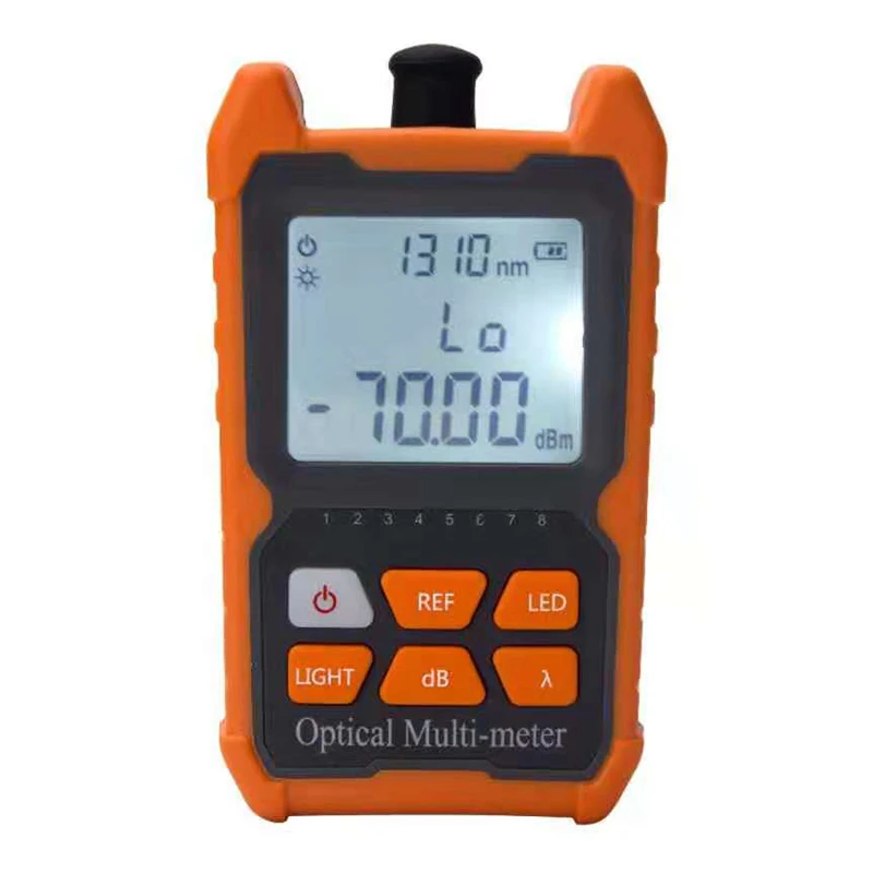 Mini Optical Fiber Power Meter OPM Handheld Laser for Test Fiber Optical Cable Network Tester -70+6 or -50+26