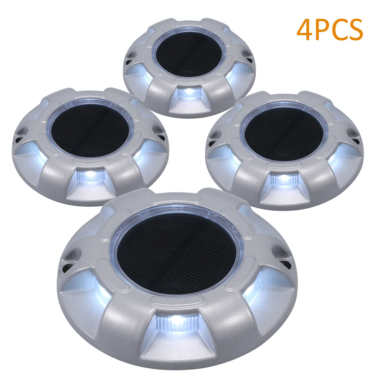 Палубный светильник для ступенчатой тротуарной лестницы сада на солнечной батарее, светильник для подъездной дорожки, светодиодный светильник, IP67 водонепроницаемый уличный дорожный фонарь