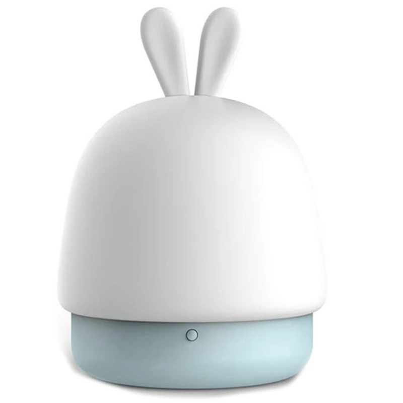 

Rabbit Night Light Usb Charging Lamp Bedroom Night Light Energy Saving Eye Protection Bedside Lamp Silicone Pat Light