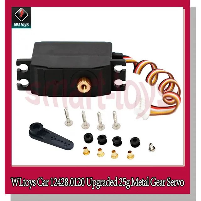 Wltoys 12428 Upgraded Servo 25g Metal Gear 12428-0120 Servo for Wltoys 12423 12428 RC Car Parts