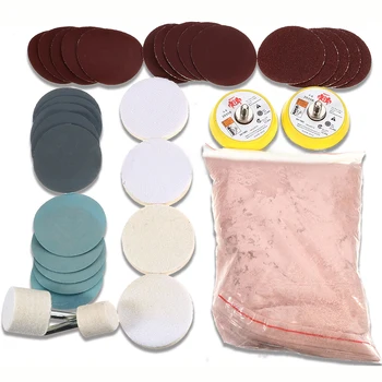 

34pcs/set Grinding Glass Polishing Kit Repair Window Universal Mirrors Multifunctional Deep Scratch Remover Tool Car Windscreen