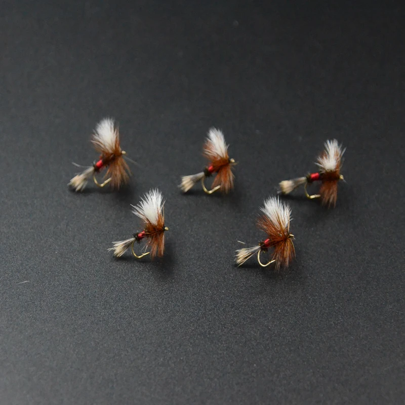 5pcs 12# Royal Wulff Dry Fly Bait Attractor Pattern Resembled Fly Fishing Fly 2