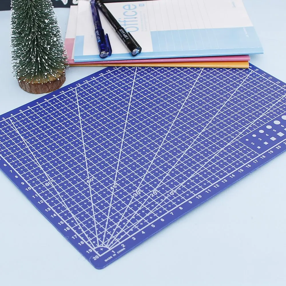 1PCS A4 Grid Lines Cutting Mat Scale Plate Craft Card Fabric Leather Paper Board School Office Supply