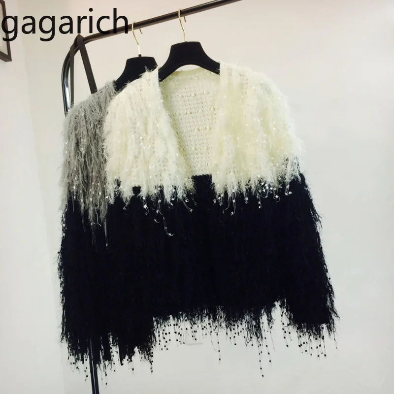 Gagarich женский свитер модный пэчворк цвет осень зима новый простой Свободный