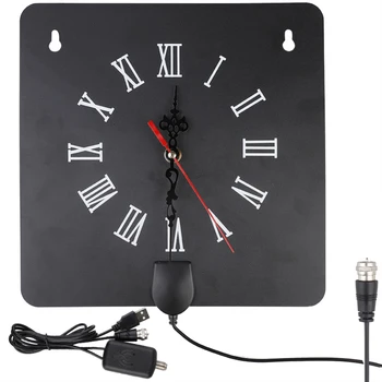 

300 Miles Indoor HD Digital TV Antenna 20dBi ATSC HDTV antenna with Alarm Clock HD TV USB Connector Amplifier Signal Booster Hot