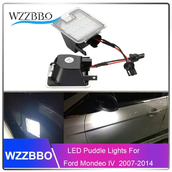 

WZZBBO 2x LED Under Side Mirror Puddle Light for Ford C-max Focus Kuga Escape Mondeo IV LED Courtesy light Super Bright