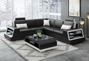 

New design sofa corner sofa with led light sofa