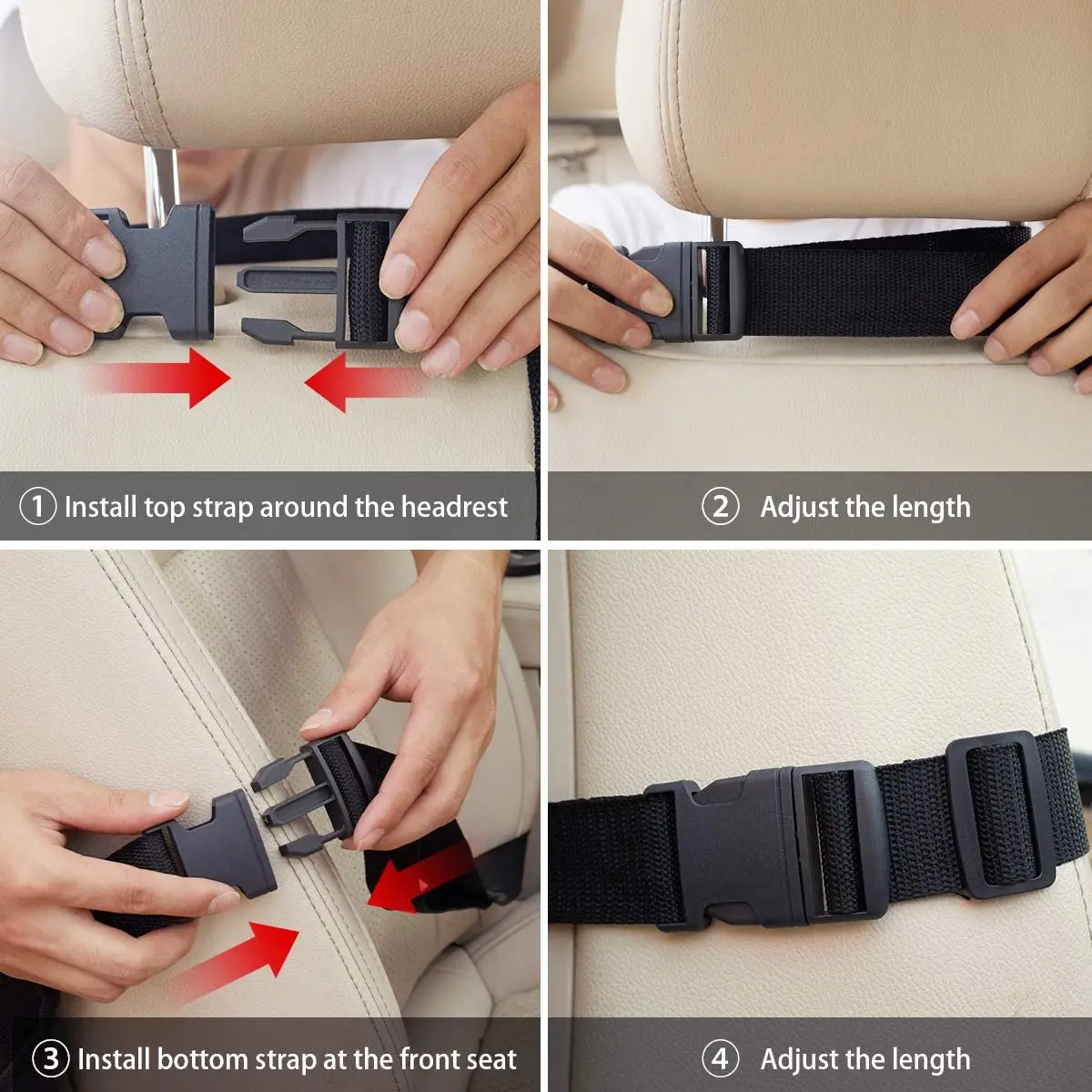 Travel Gadget Organizer Car Backseat Organizer 10" Table Holder 9 Storage Pockets Seat Back Protector Kick Mats Kid Toddlers
