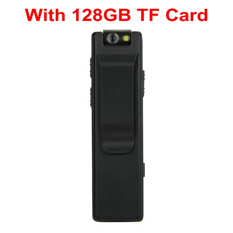 With 128GB TF Card Vandlion A3 камера для тела, мини цифровая HD камера, микро камера, магнитная съемка движения, фонарик, циклическая запись, видеокамера, видеокамера - Цвет: With 128GB TF Card