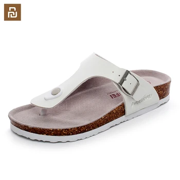

Men Classic Pinch Cork Sand Drag Comfortable Slippers Anti-slip Beach Sand Glossy Flat Heel Sandals
