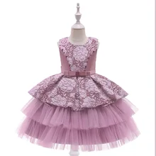 Elegant Dresses for Girls Princess Lace TutuDress Prom Girl Graduation Evening Dresses for Kid Girl Party Dress Clothes Vestidos