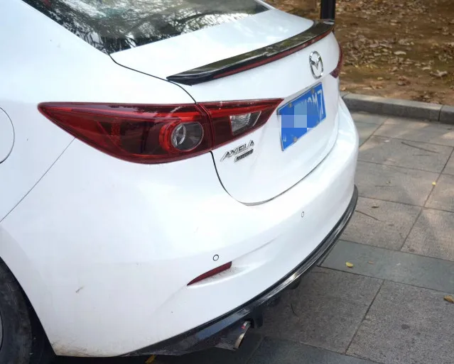 Для Mazda 3 Axela спойлер с светодиодный светильник потока светильник источник- автомобиля хвост крыло ABS Пластик Краски Цвет задний багажник спойлер