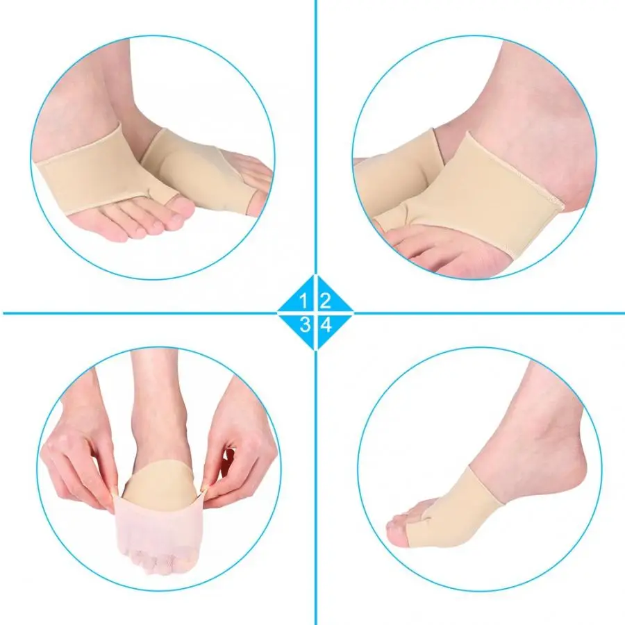 Yosoo Bunion рукав протектор большого пальца корректор для косточки на ноге метатарзальный носок Pad Forefoot носки теплые танцевальные ботиночки