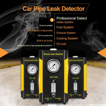 

1 set SDT-206 Upgraded Car Smoke Leak Detector Exhaust Smoke Meter Machines Leak Locator Automotive Diagnostic Of Pipe Systems