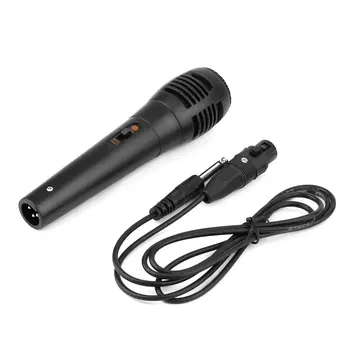 

Hot Promotion Universal Wired Uni-directional Handheld Dynamic Microphone Voice Recording Noise Isolation Microphone Black