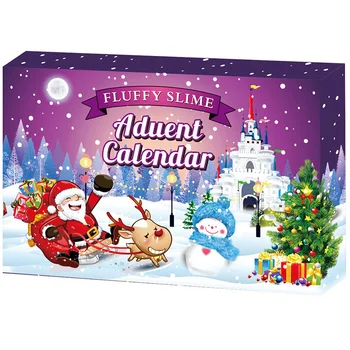 

Kids Christmas Advent Calendar DIY Slime Kit Crystal Mud Holiday Set for Girls Boys Cloud Pallet DIY Slime Kit Plasticine Toys